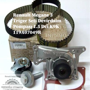 119A07049R Renault Megane 3 Triger Seti Devirdaim Pompası 1.5 Dci K9K