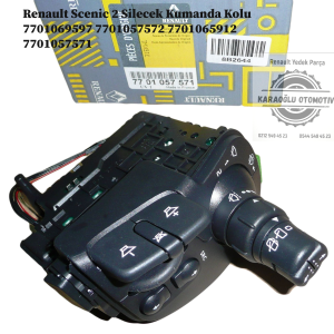 7701069597 7701057572 7701065912 7701057571 Renault Scenic 2 Silecek Kumanda Kolu