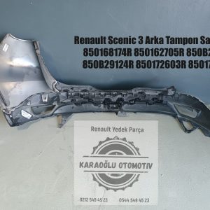 850168174R 850162705R 850B26487R 850B29124R 850172603R 850174092R Renault Scenic 3 Arka Tampon Ve Sağ Taraf