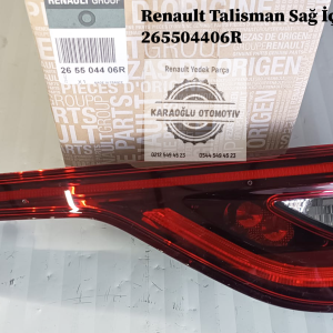 265504406R 265503924R Renault Talisman Sağ İç Stop Lambası