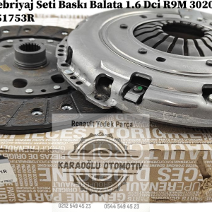 302052965R 302055381R 302051753R Renault Trafic 3 Debriyaj Seti Baskı Balata 1.6 Dci R9M