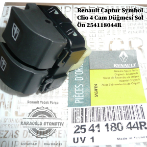 254118044R Captur Symbol Clio 4 Cam Düğmesi Sol Ön