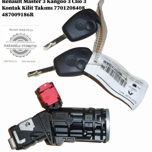 7701208408 487009186R Renault Master 3 Kangoo 3 Clio 3 Kontak Kilit Takımı