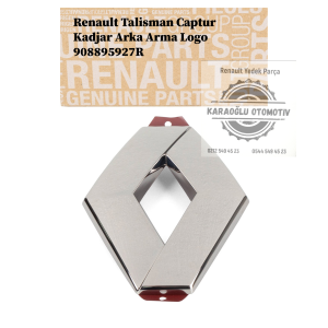 908895927R Renault Talisman Captur Kadjar Arka Arma Logo