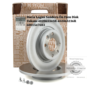 402065345R 402065236R 6001547683 Dacia Logan Sandero Ön Fren Disk Takımı