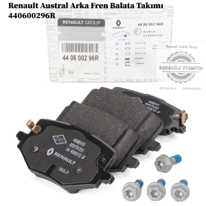 440600296R Renault Austral Arka Fren Balata Takımı