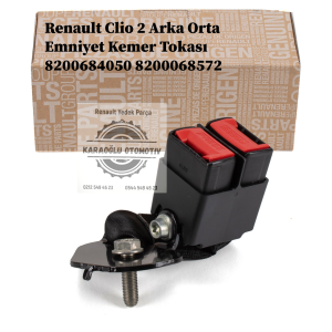 8200684050 8200068572 Renault Clio 2 Arka Orta Emniyet Kemer Tokası