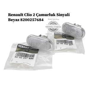 8200257684 Renault Clio 2 Çamurluk Sinyali Beyaz