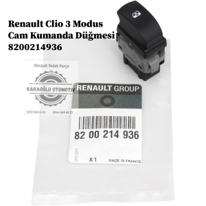 8200214936 Renault Clio 3 Modus Cam Kumanda Düğmesi