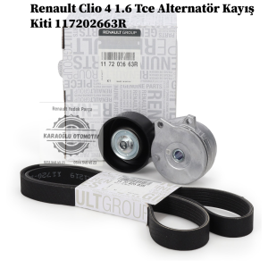 117202663R Renault Clio 4 1.6 Tce Alternatör Kayış Kiti