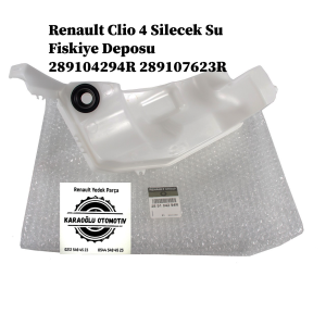 289104294R 289107623R Renault Clio 4 Silecek Su Fiskiye Deposu
