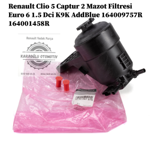164009757R 164001458R Renault Clio 5 Captur 2 Mazot Filtresi Euro 6 1.5 Dci K9K AddBlue