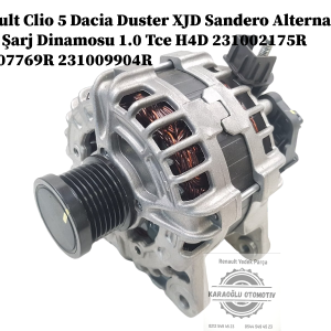 231002175R 231007769R 231009904R Renault Clio 5 Dacia Duster XJD Sandero Alternatör 150A Şarj Dinamosu 1.0 Tce H4D