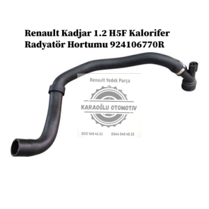 924106770R Renault Kadjar 1.2 H5F Kalorıfer Radyatör Hortumu
