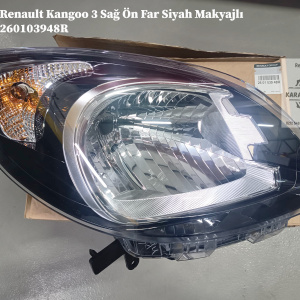 260103948R Renault Kangoo 3 Sağ Ön Far Siyah Makyajlı