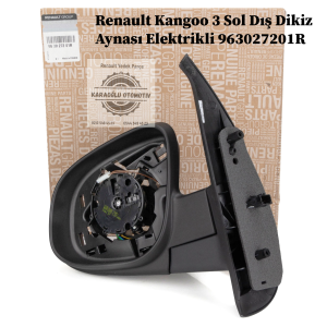 963027201R Renault Kangoo 3 Sol Dış Dikiz Aynası Elektrikli