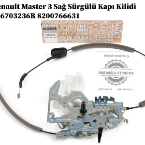 826703236R 8200766631 Renault Master 3 Sağ Sürgülü Kapı Kilidi
