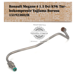 151923802R Renault Megane 4 1.5 Dci K9K Turbokompresör Yağlama Borusu
