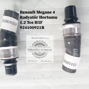 924100921R Renault Megane 4 Radyatör Hortumu 1.2 Tce H5F