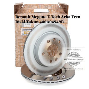 440A04949R Renault Megane E-Tech Arka Fren Diski Takım