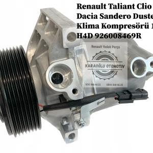 926008469R Renault Taliant Clio 5 Dacia Sandero Duster Klima Kompresörü 1.0 Tce H4D