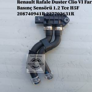 208740941R 227702631R Renault Rafale Duster Clio VI Fark Basınç Sensörü Ve Hortumu 1.2 Tce H5F